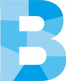 カラフルB 文字,アルファベット,大文字,シンプル,bのイラスト素材