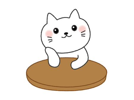 考える猫 猫,考える,はてな,悩む,頬杖,謎,疑問,クエスチョン,不安,トラブルのイラスト素材