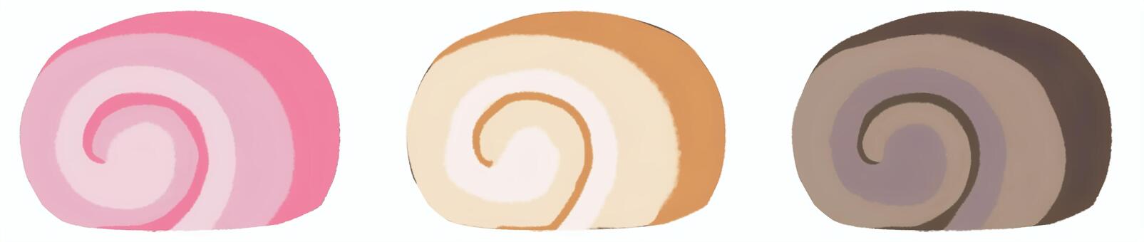 Illustration, roll cake, sweets, snack, 
