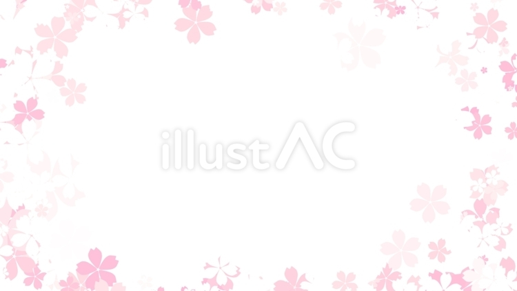 桜フレームピンク2 桜,フレーム,ピンクのイラスト素材