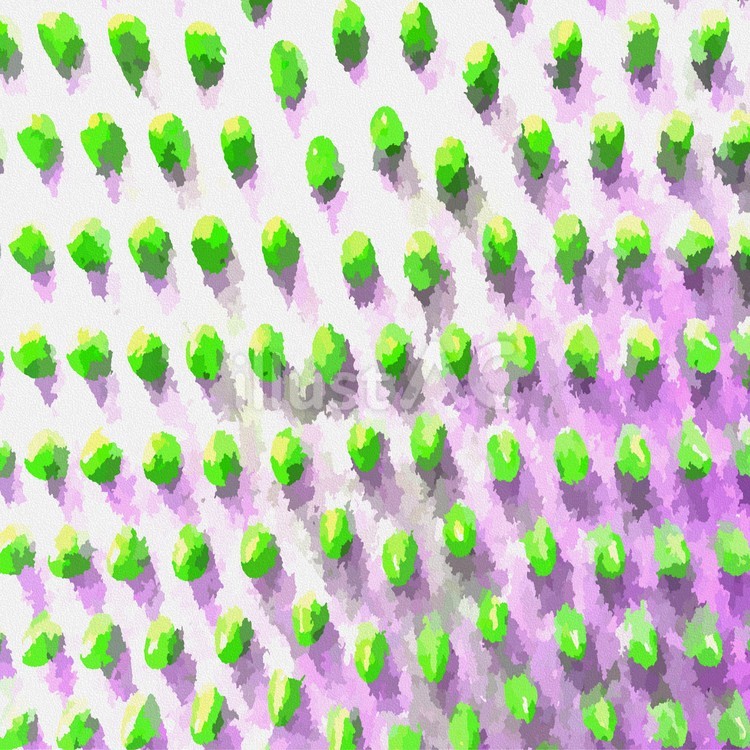 水彩画風の突起物　  突起,パターン,模様のイラスト素材