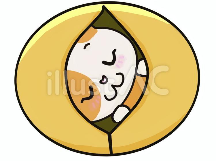 大豆ねこちゃん 大豆,豆,節分のイラスト素材