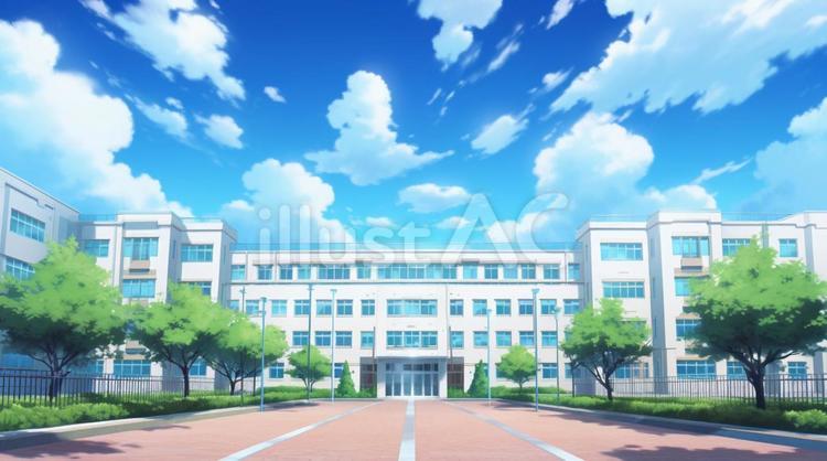 大学の校舎 大学,校舎,キャンパスのイラスト素材