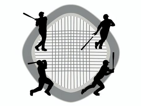 ベースボール ベースボール ベースボール,野球,スポーツ,球技,プロ野球,メジャーリーグ,社会人野球,大学野球,野球場,大会会場のイラスト素材