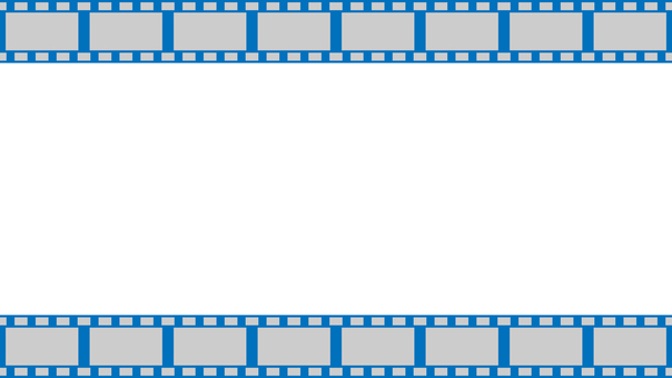 フィルムのフレーム 青 フィルム,フレーム,写真,フォト,映像,シネマ,動画,枠,ネガ,背景のイラスト素材