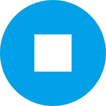 水色の停止マーク 停止,音楽,マーク,水色,プレイリスト,ミュージックのイラスト素材