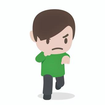 パンチする男 男,パンチ,アクション,戦う,力強い,格闘,スポーツ,エネルギー,元気,勇気のイラスト素材