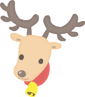 Illustration, kewan, reindeer, natal, 