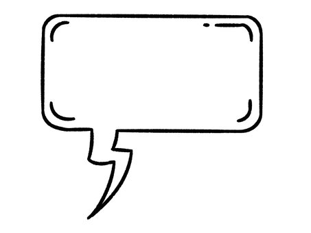 太めの長方形の吹き出し 吹き出し,四角形,四角,長方形,イラスト,透過,シンプル,角丸のイラスト素材