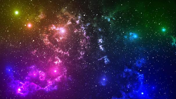 宇宙・星空の背景素材47 宇宙,キラキラ,コスモ,空間,きれい,光,星,暗闇,星雲,夜のイラスト素材