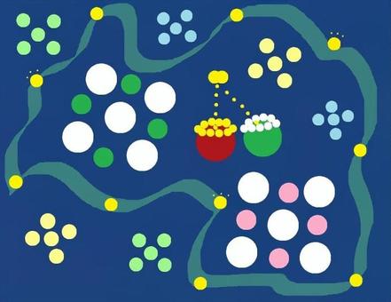 クリスマス☆オーナメント クリスマス,オーナメント,飾り,マル,結晶,ハッピーのイラスト素材