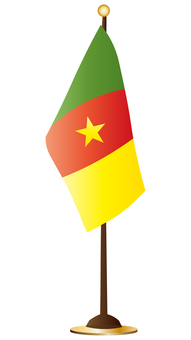 カメルーンの卓上旗