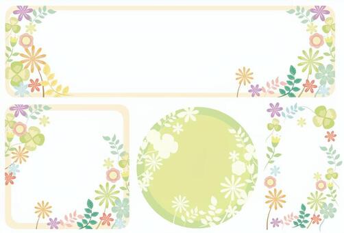 Flower frame summary, flower, frame, summary, JPG and PNG