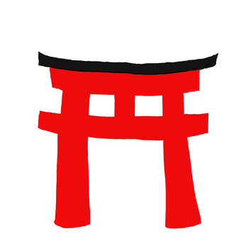 鳥居 鳥居,神社,お寺,参拝,入口のイラスト素材