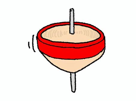 回る駒 駒,回る,回転,軸,お知らせ用,宣伝用,pop調,手描き,挿絵,ワンポイントのイラスト素材
