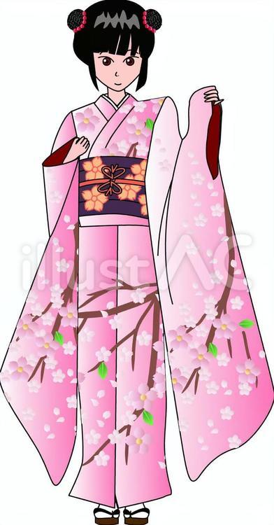 和服女性　絵 立ち絵素材19 和服女性 - いろはす - BOOTH