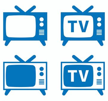 レトロなテレビのアイコンセット 青 レトロなテレビのアイコンセット 青 テレビ,tv,モニター,テレビジョン,家電,メディア,放送,番組,レトロ,ブラウン管のイラスト素材