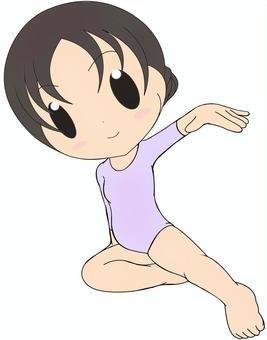 体操女子 体操,女子,女性,人物,スポーツ,アスリート,体操選手のイラスト素材