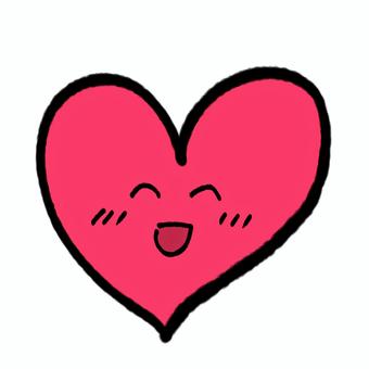 喜んでいるハート ハート,精神,メンタル,喜び,元気のイラスト素材
