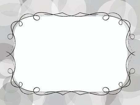 Simple frame (silver), hand drawn, frame, simple, JPG, PNG and AI