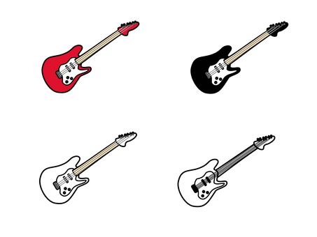 ギター ギター,楽器,音楽,弦,バンド,エレキ,エレキギターのイラスト素材
