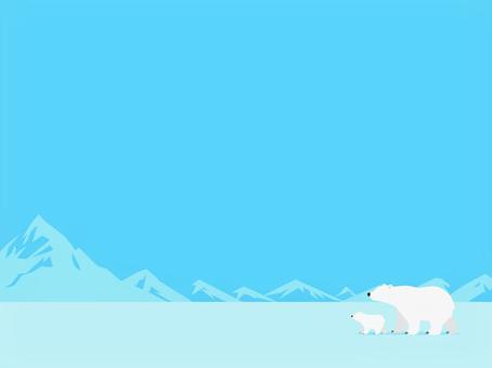 ホッキョクグマ ホッキョクグマ,北極,クマ,くま,熊,シロクマ,動物,寒い,氷,背景のイラスト素材