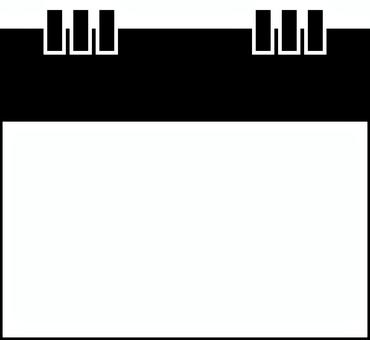 シンプルなカレンダーのアイコン3