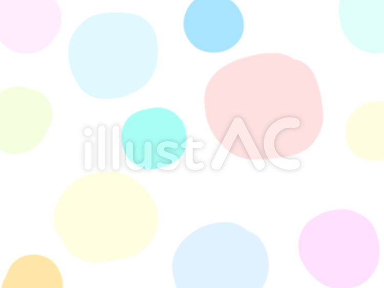 パステル 水玉の背景イラスト - No: 22474212｜無料イラスト・フリー