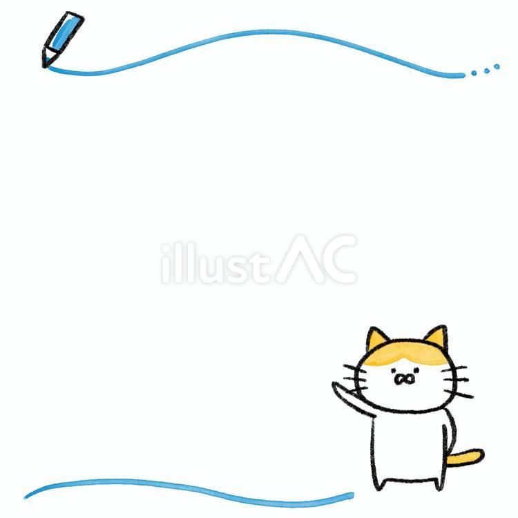 メモ ねこ,メモ,指示のイラスト素材