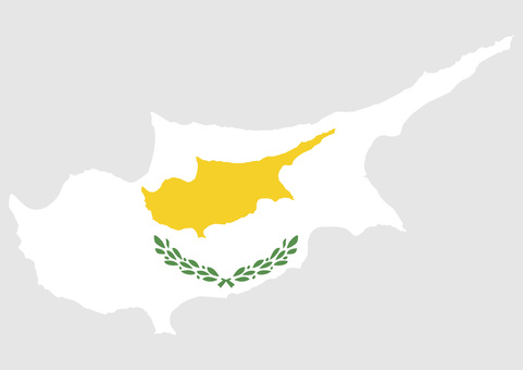 キプロスの地図（国旗柄） キプロス,地図,国旗,外国,海外,地理,土地,国土,地形,世界のイラスト素材