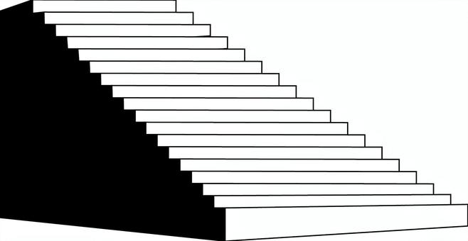 階段　 階段,高い,登る,降りる,建築,設備,シンプル,立体,線のイラスト素材