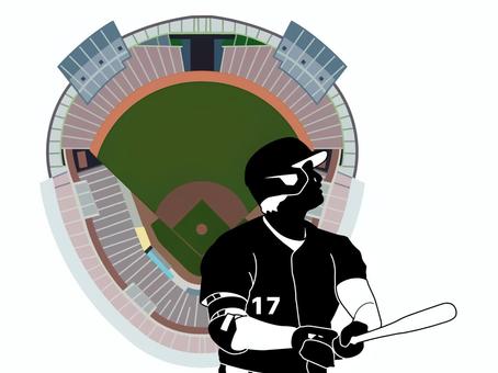 ベースボール ベースボール,野球,球技,スポーツ,野球場,グランド,スタンド,観客席,ダイヤモンド,プロ野球のイラスト素材