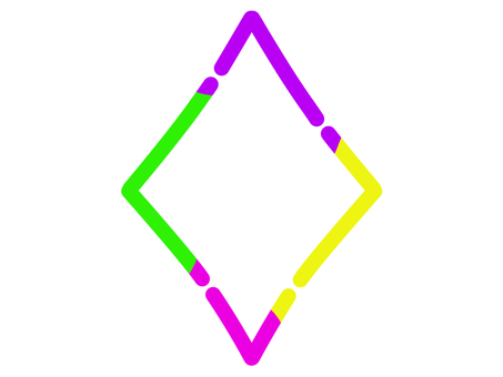 colorful diamond frame, , JPG and PNG