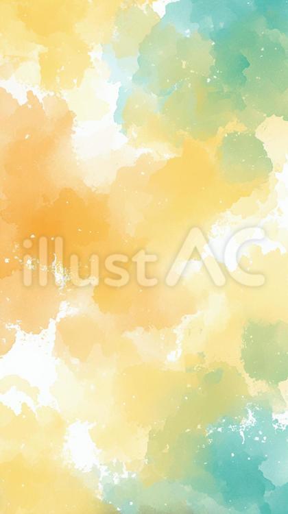 淡い黄緑青背景α3 水彩,淡い,抽象のイラスト素材