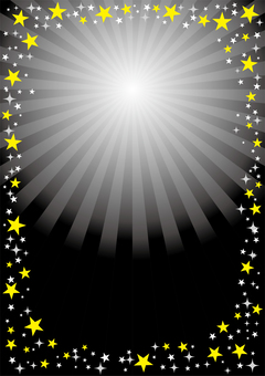 背景933 背景,集中線,光,黒,派手,注目,集中,放射,爆発,星のイラスト素材