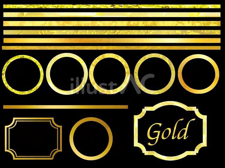 Free Vectors | Gold lines