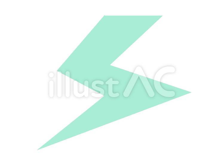 かみなり　エフェクト かみなり,電光,シルエットのイラスト素材