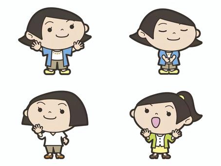 PTA 保護者 PTA 保護者 pta,保護者,母親,親,ママ,コーディネーター,地域学校協働推進員,地域住民,笑顔,愛情のイラスト素材