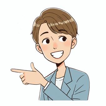 指差している人