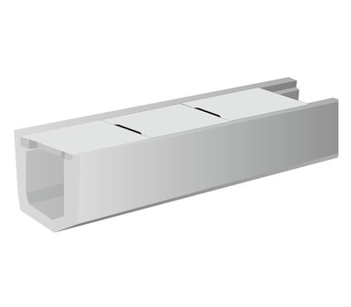 側溝工事（フタあり） 側溝,工事,部品,蓋,コンクリートのイラスト素材