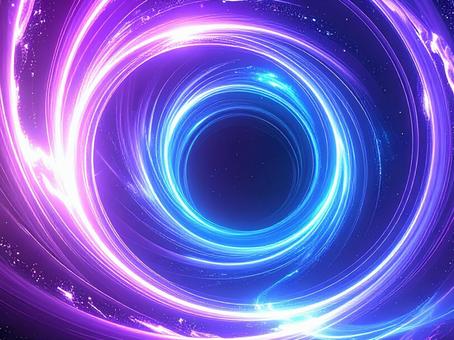 紫と青の渦巻きの背景イラスト