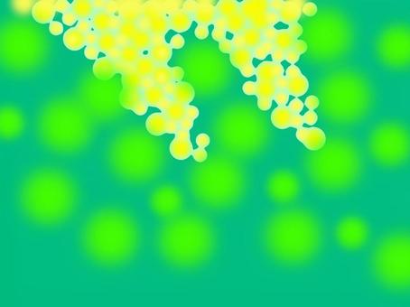 イメージ素材/抽象的ミモザの花 ミモザ,黄色,春,抽象的,イメージ,デザイン,グリーン背景,花木,花,直佛のイラスト素材