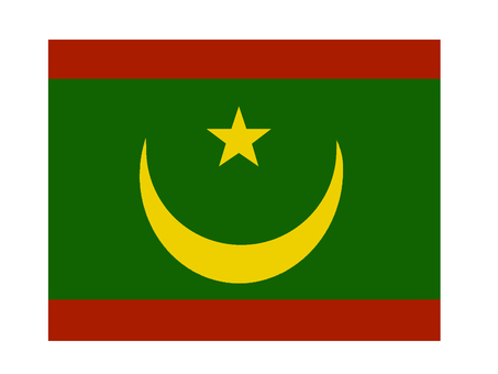 モーリタニア モーリタニア,国旗,掲揚,軍旗,弔旗,イラストのイラスト素材