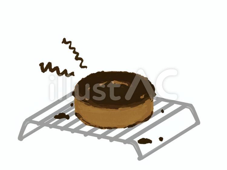 焦げてしまった手作りケーキ スポンジケーキ,失敗,焦げるのイラスト素材