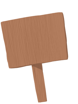 木の板の看板 看板,木の板,手持ち,ドッキリ,シンプル,ワンポイント,おもしろのイラスト素材