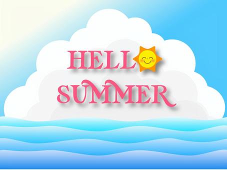 夏 夏,夏休み,グリーティングカード,クリップアート,チラシのイラスト素材