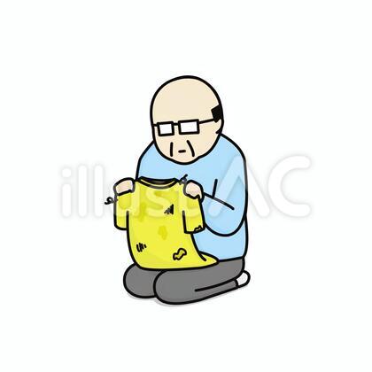 古い服 中年男性
