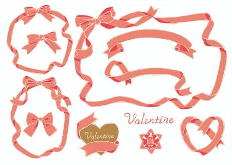 Various pink ribbons, present, tiny, pink, JPG, PNG and AI