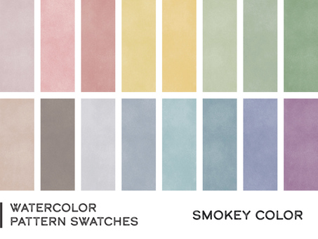Illustration, watercolor, pattern, swatch, 