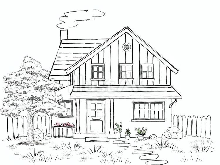 家 家,暮らし,住まいのイラスト素材